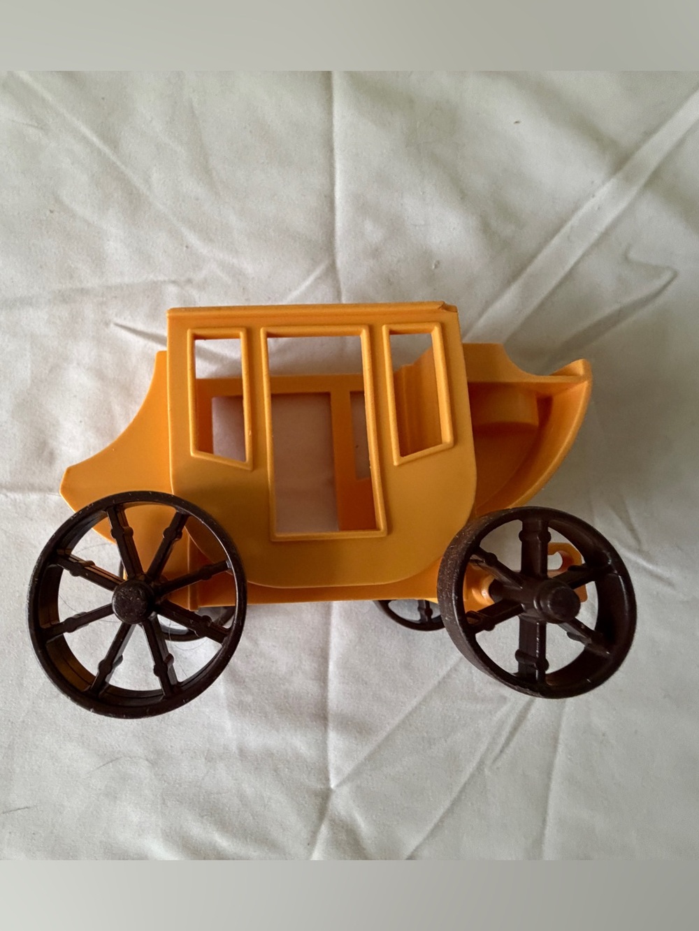 Vintage Fisher Price Little Yellow Stagecoach - Western Town